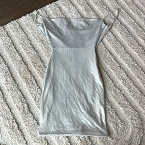 Meshki Silver Mini Bodycon Dress